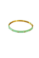 turquoise enamel cuff