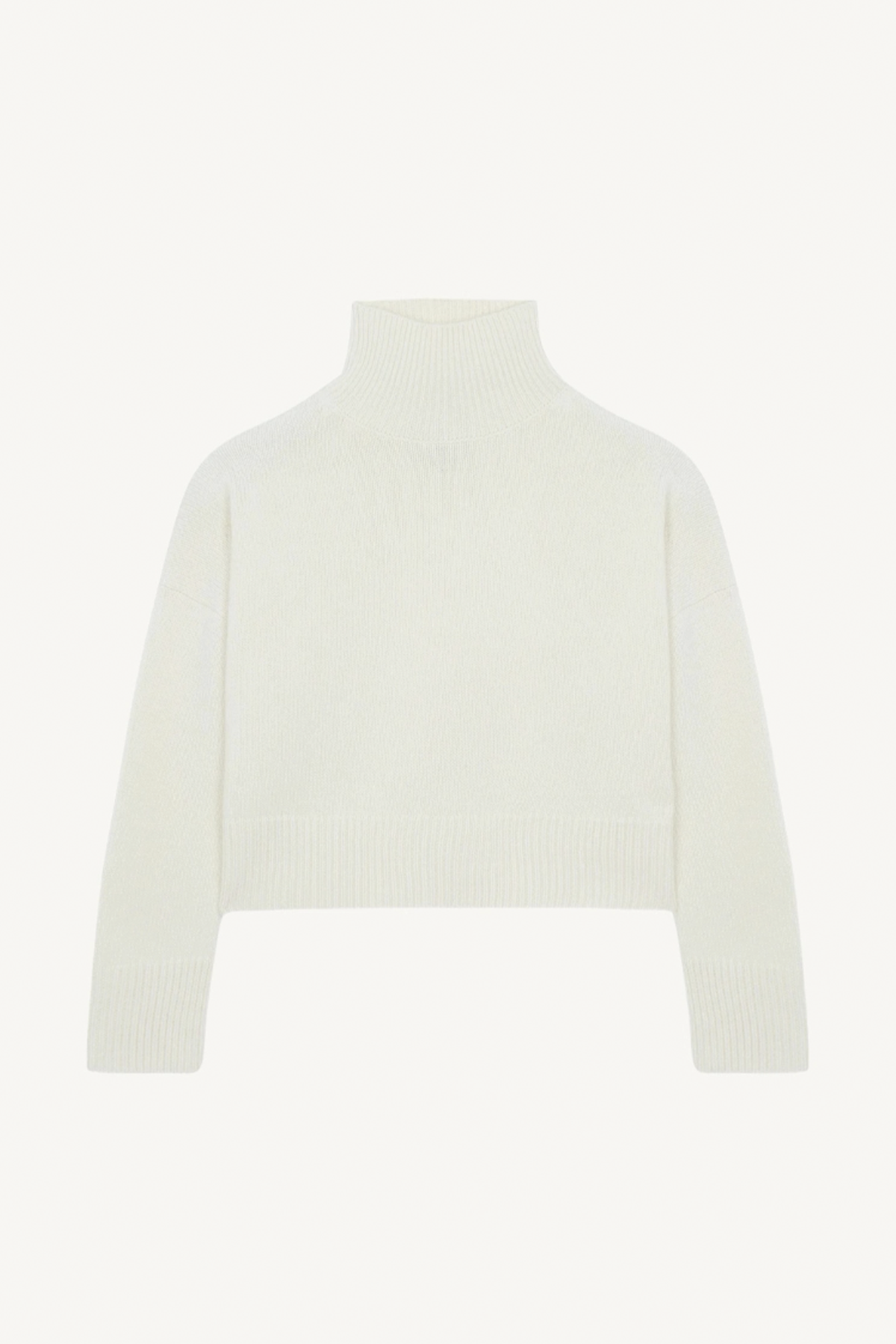 ulla crop turtleneck - blanc
