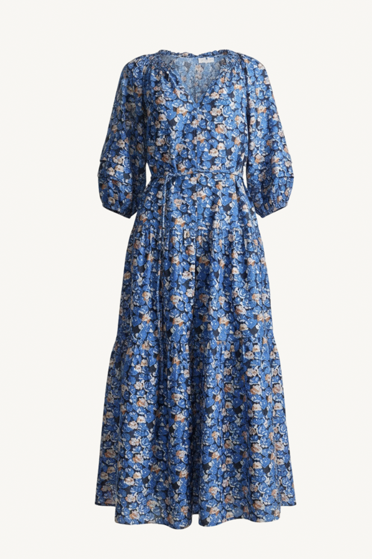 long sleeve uva dress - florette blue