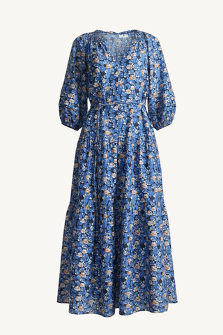 long sleeve uva dress - florette blue