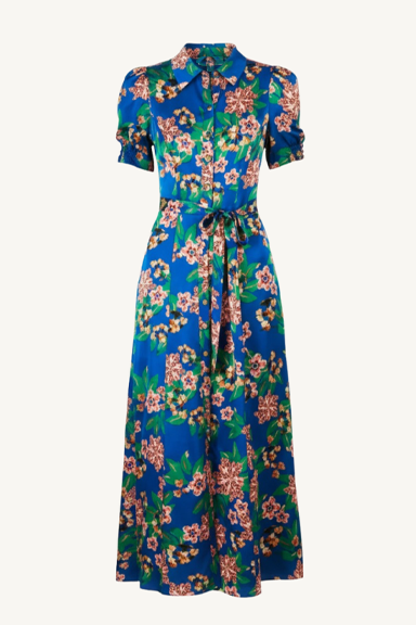 vanessa d dress - flori sapphire