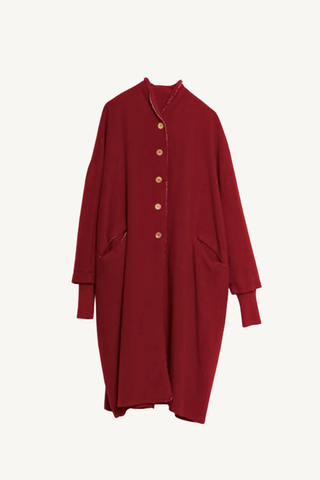 milena coat - vermillion