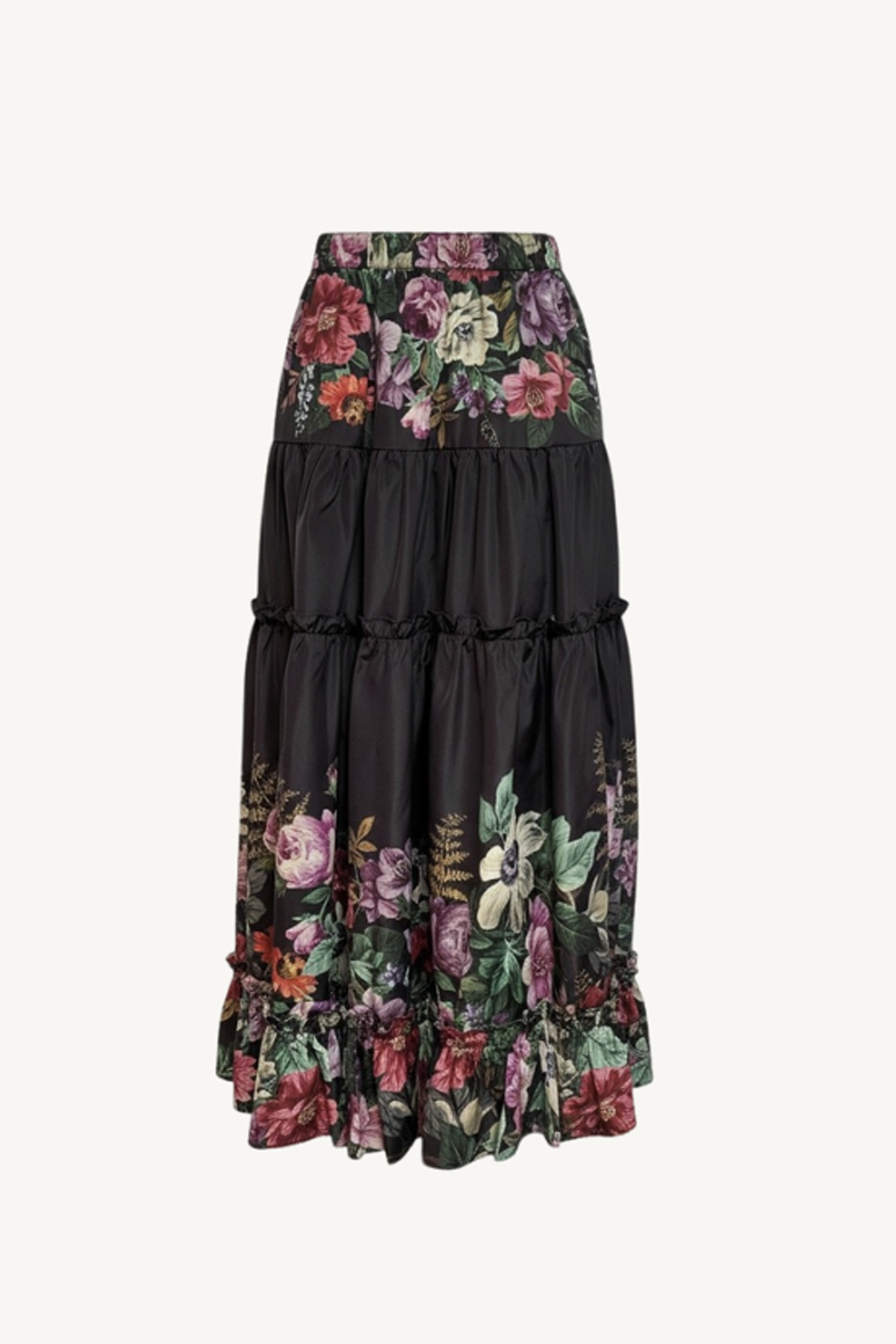 viktoria print midi skirt - multi