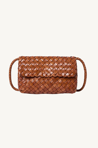vinnie mini woven crossbody - timber