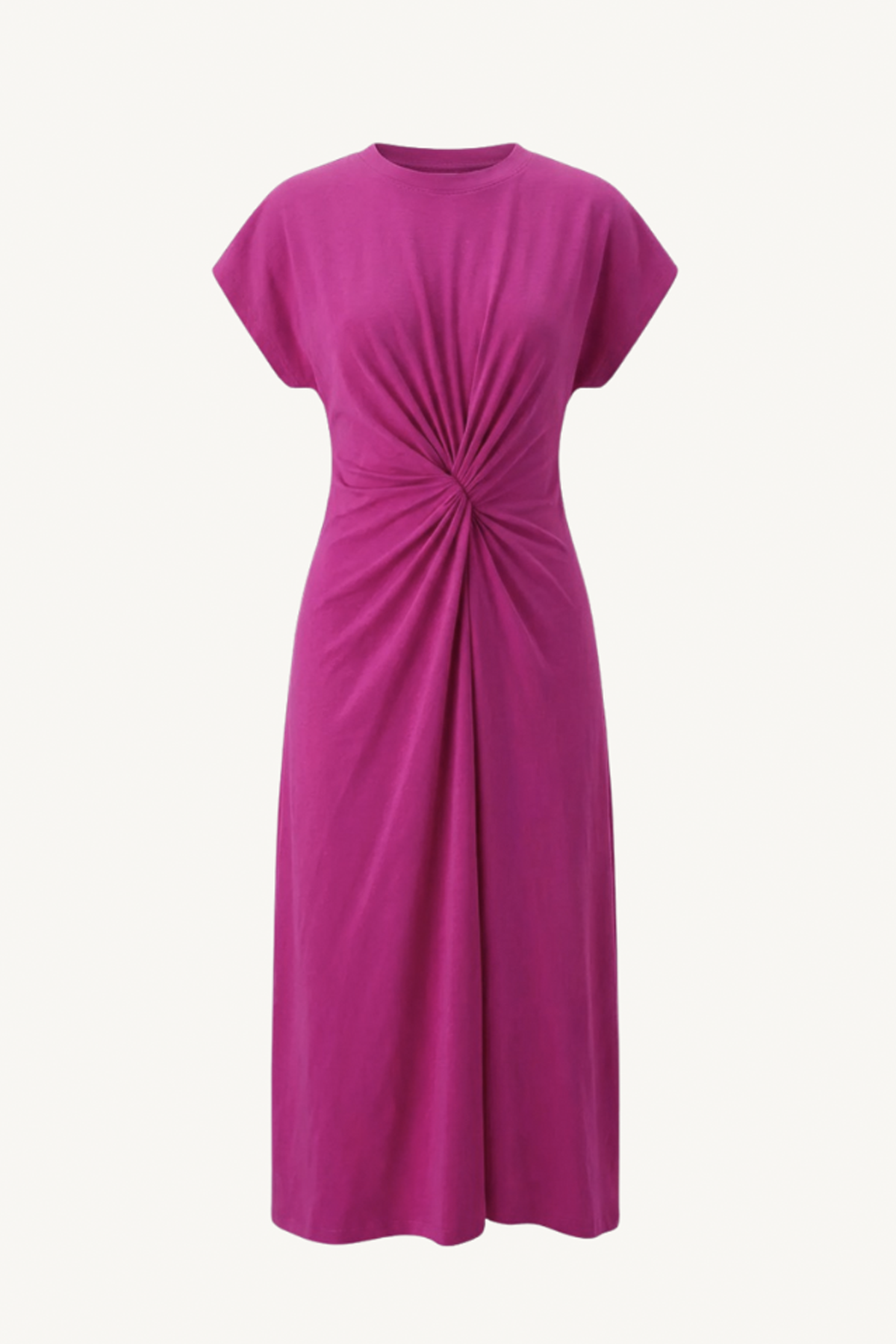 volta twist dress - fuchsia