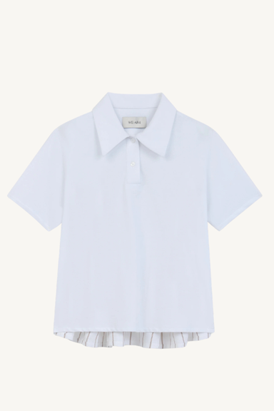 the media polo - white multi