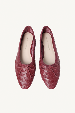 landry woven flat - wine
