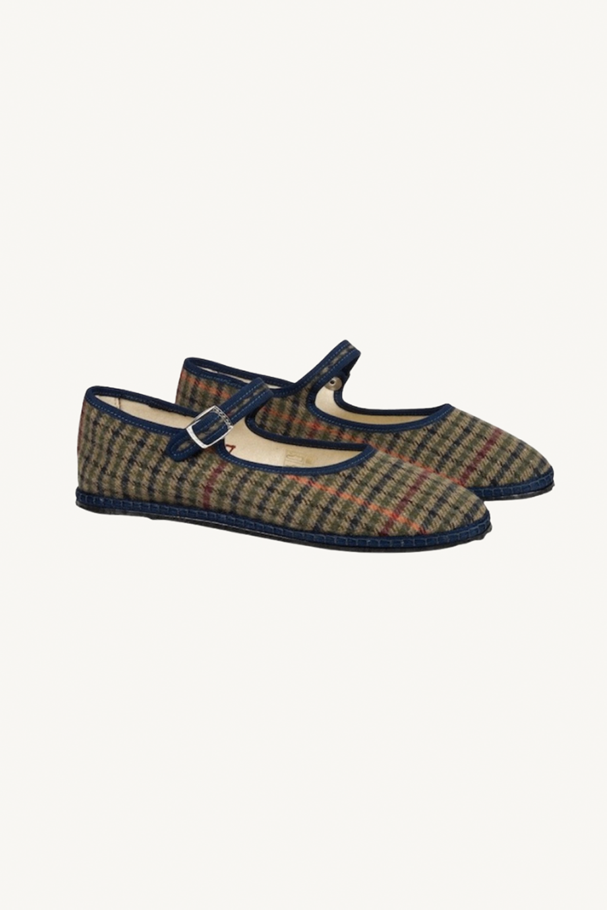 mary jane wool - green and blue
