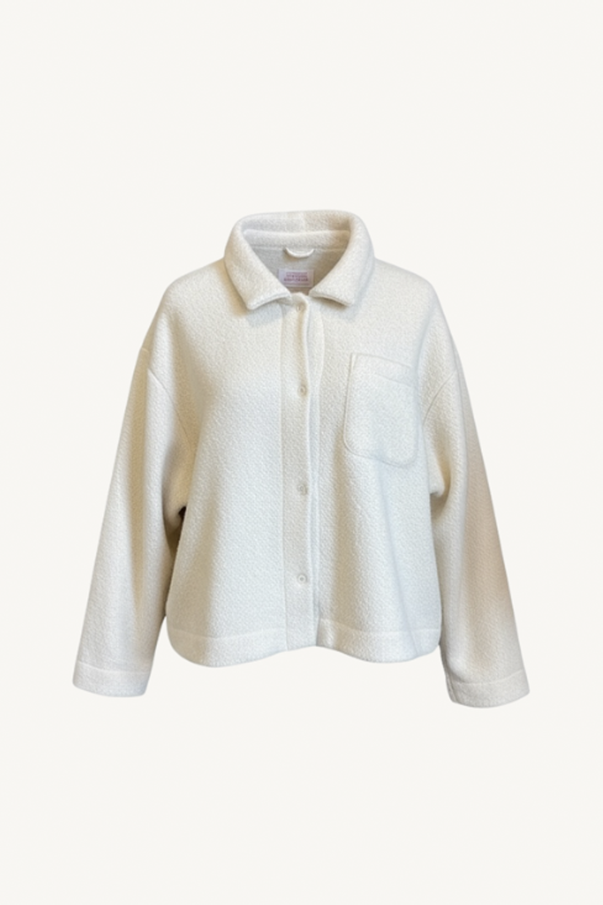 shirt jacket - white
