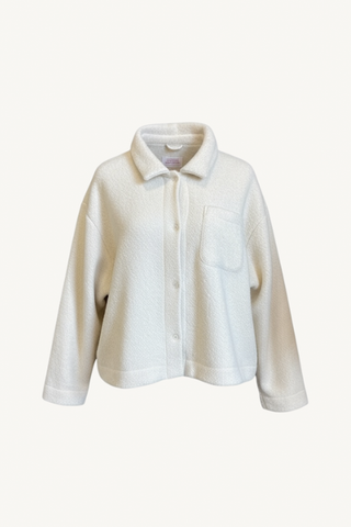 shirt jacket - white