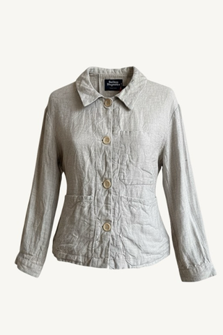 work jacket - linen natural