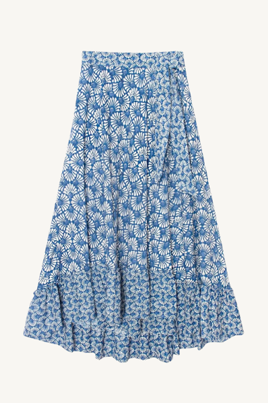 janey skirt - cobalt shell