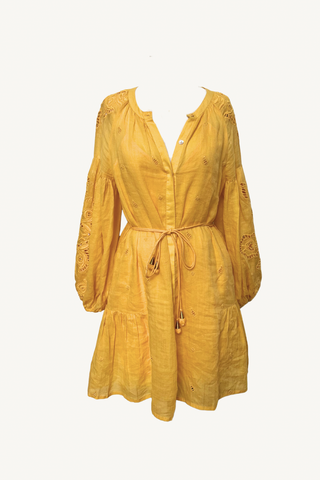 lira short dress - warm sun