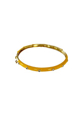 yellow enamel cuff