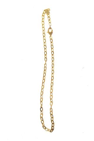 brass paperclip chain - 31"