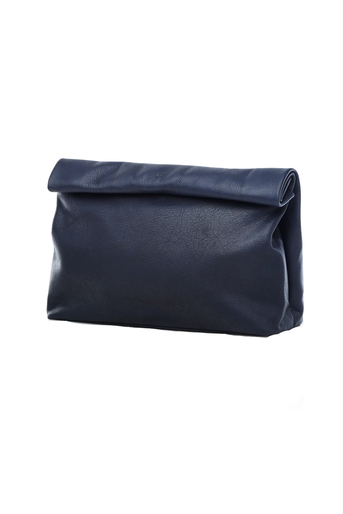 lunch clutch - navy pebble